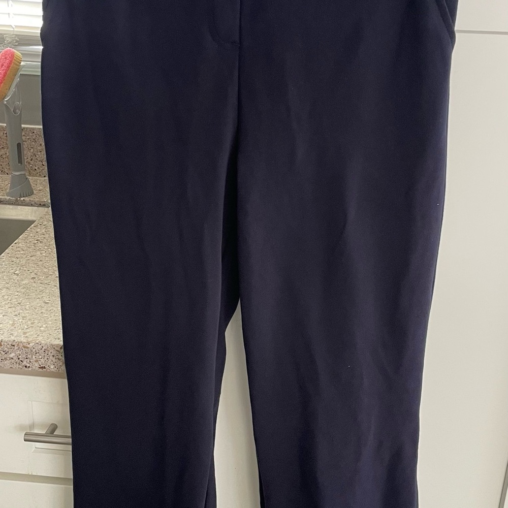 Felina Navy knit straight leg pants